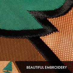 G128 tea-stained fabric detail showing aged patina that enhances authenticity
