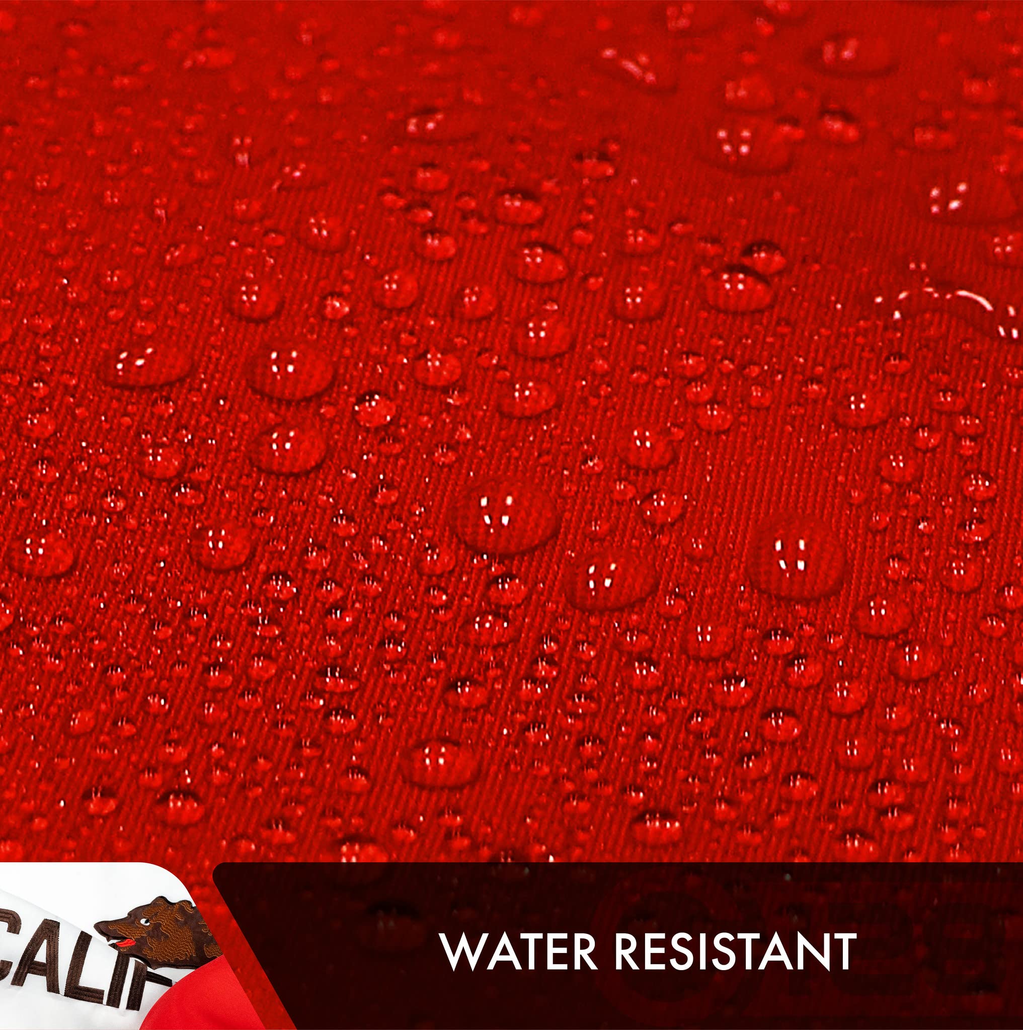 G128 macro of 210D polyester weave illustrating tough fabric that resists tearing