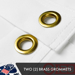 G128 canvas heading with brass grommets for secure, rust-resistant mounting