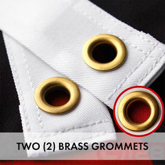 G128 brass grommet detail displaying secure hanging and corrosion resistance