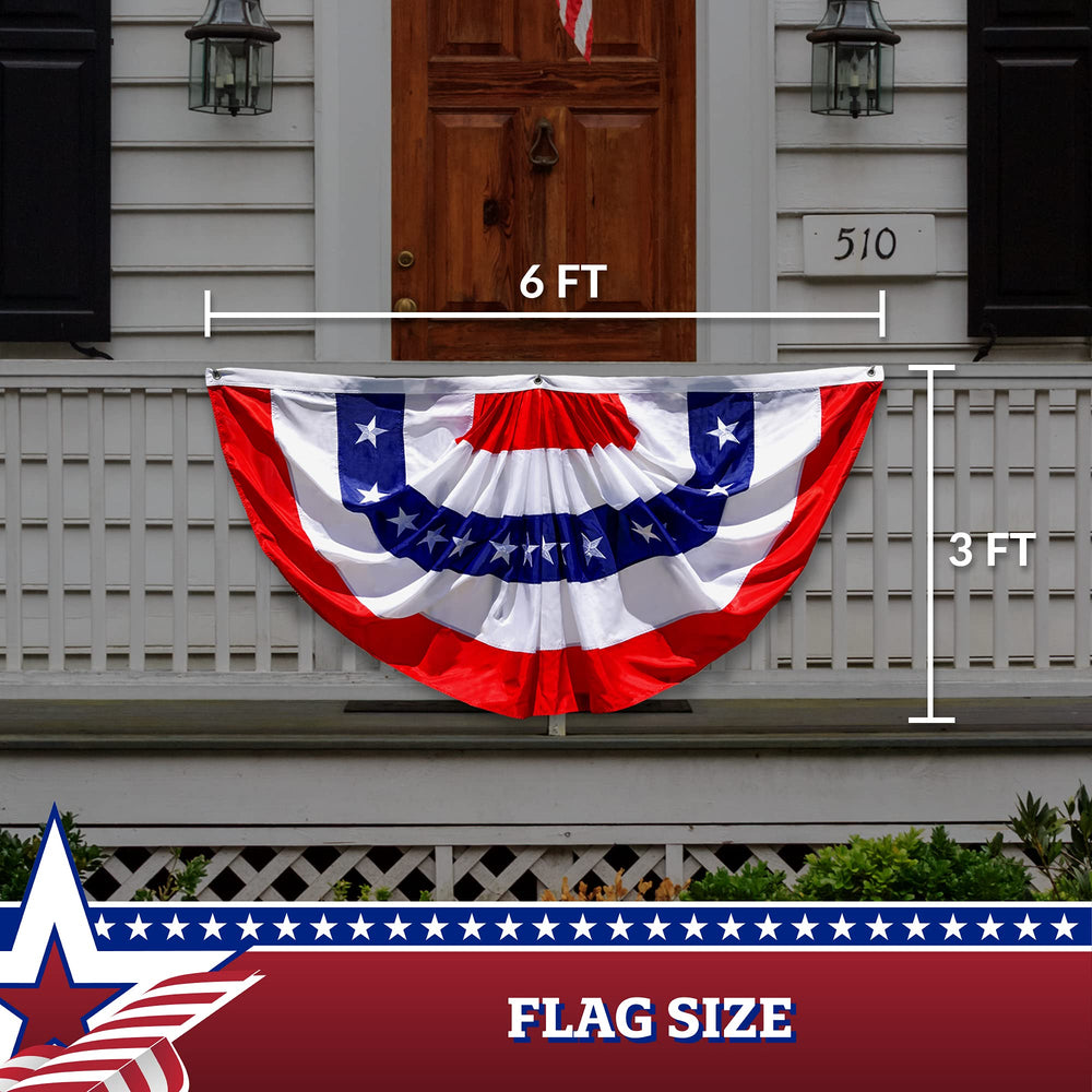 G128 fan flag used in parade setting showing festive, professional presentation