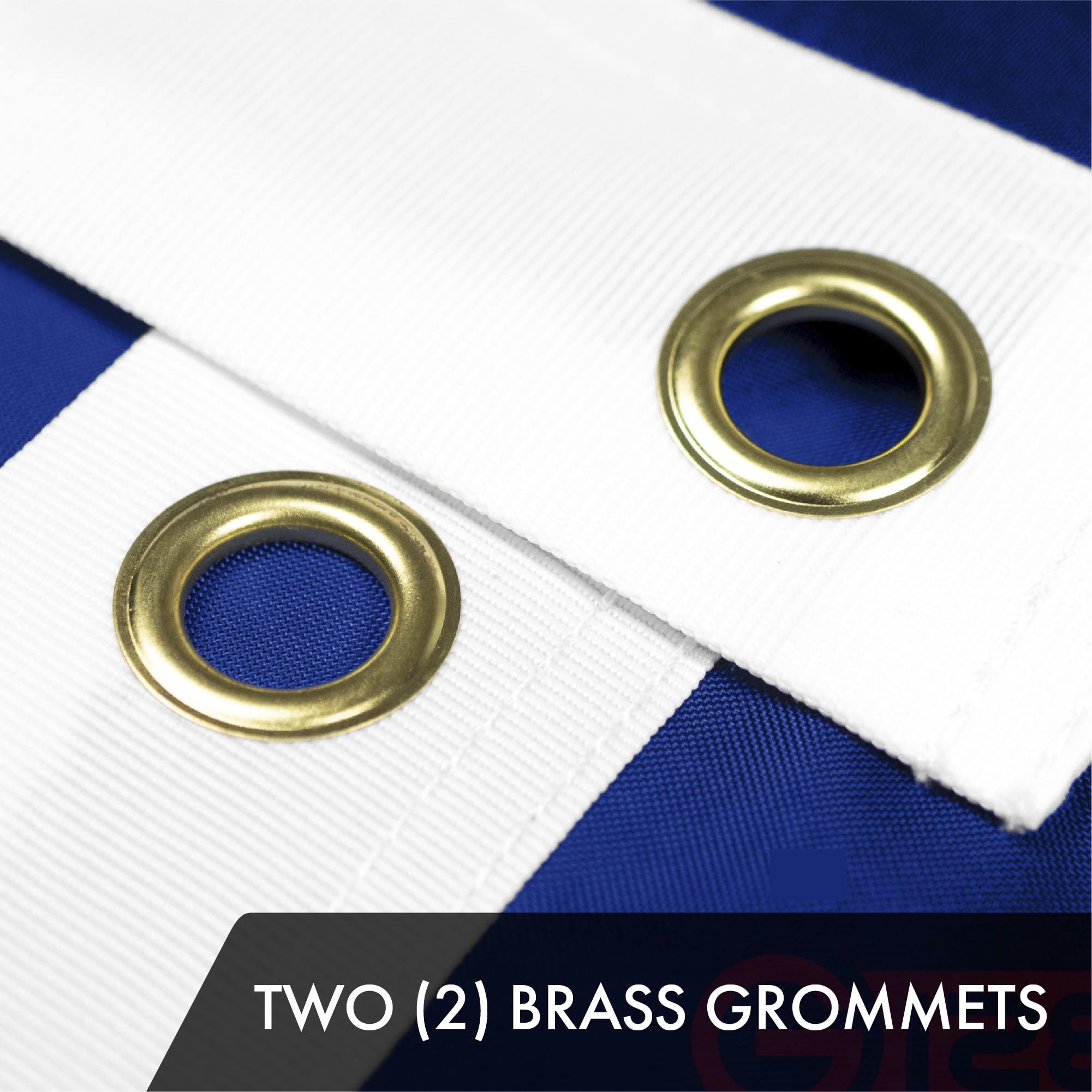 G128 embroidered detail close-up highlighting stitch quality and color longevity