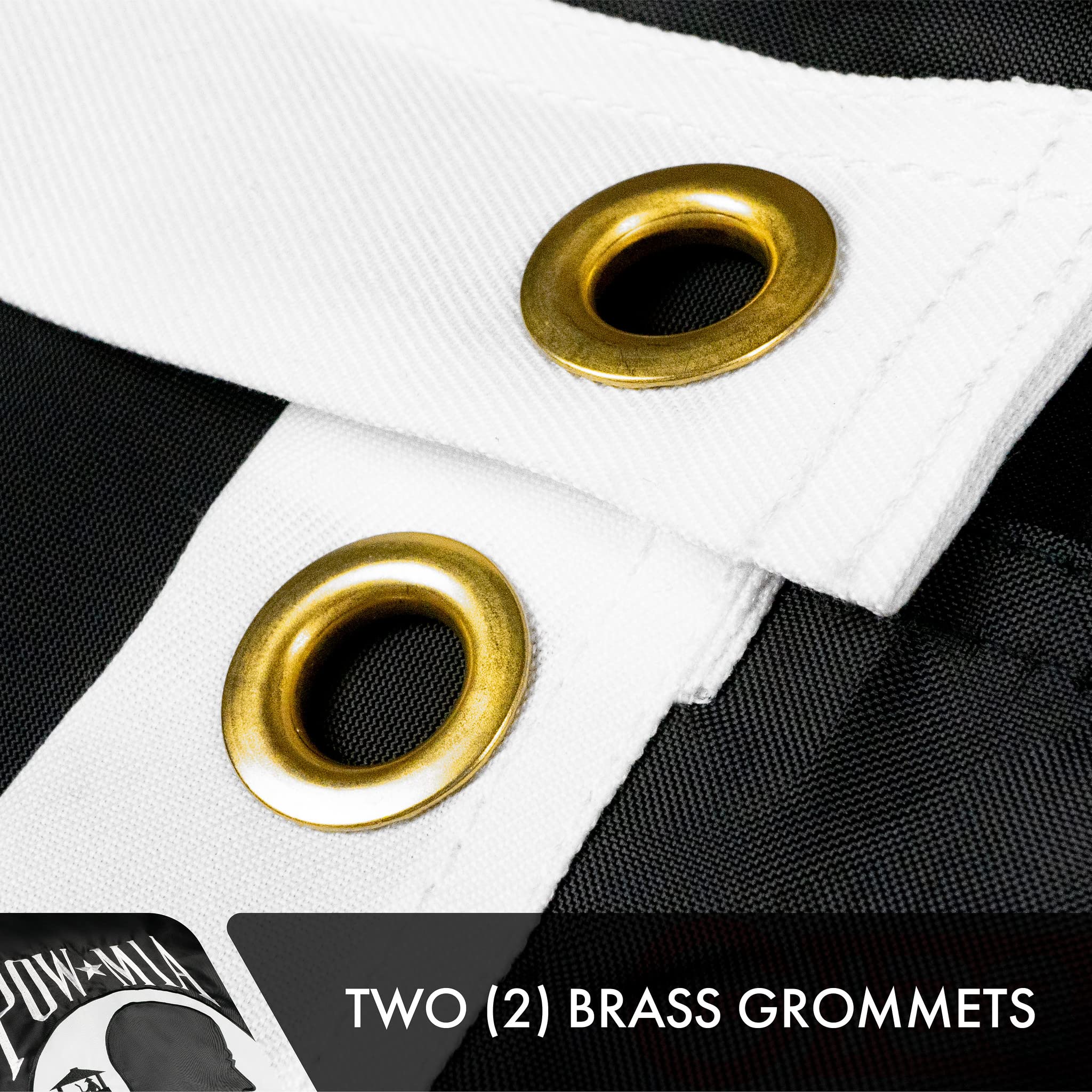G128 brass grommet closeup with rust-resistant hardware and secure mounting