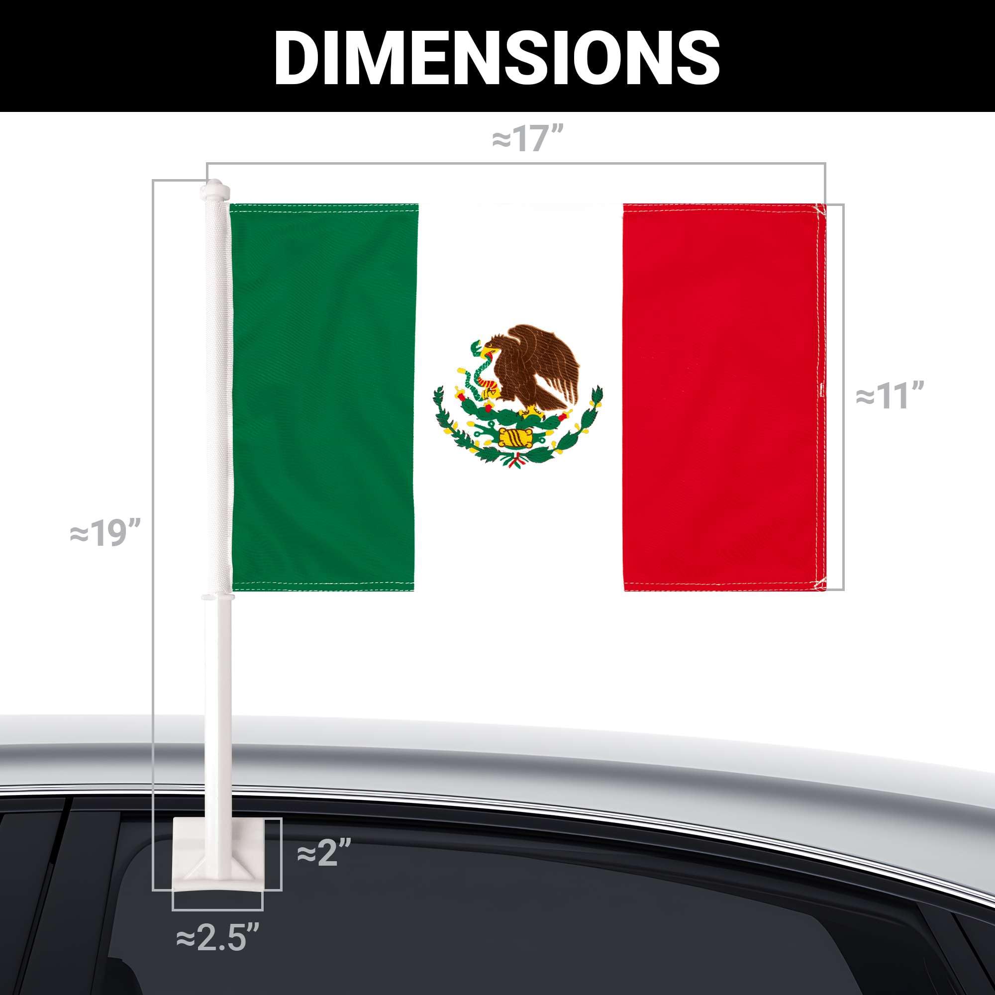 G128 flag size comparison in hand showing compact, portable dimensions