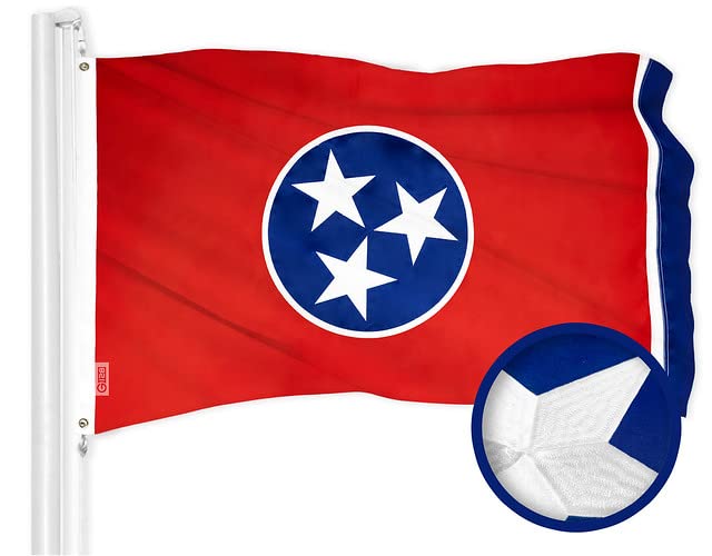 G128 flag front full view showing vivid Tennessee design and durable display
