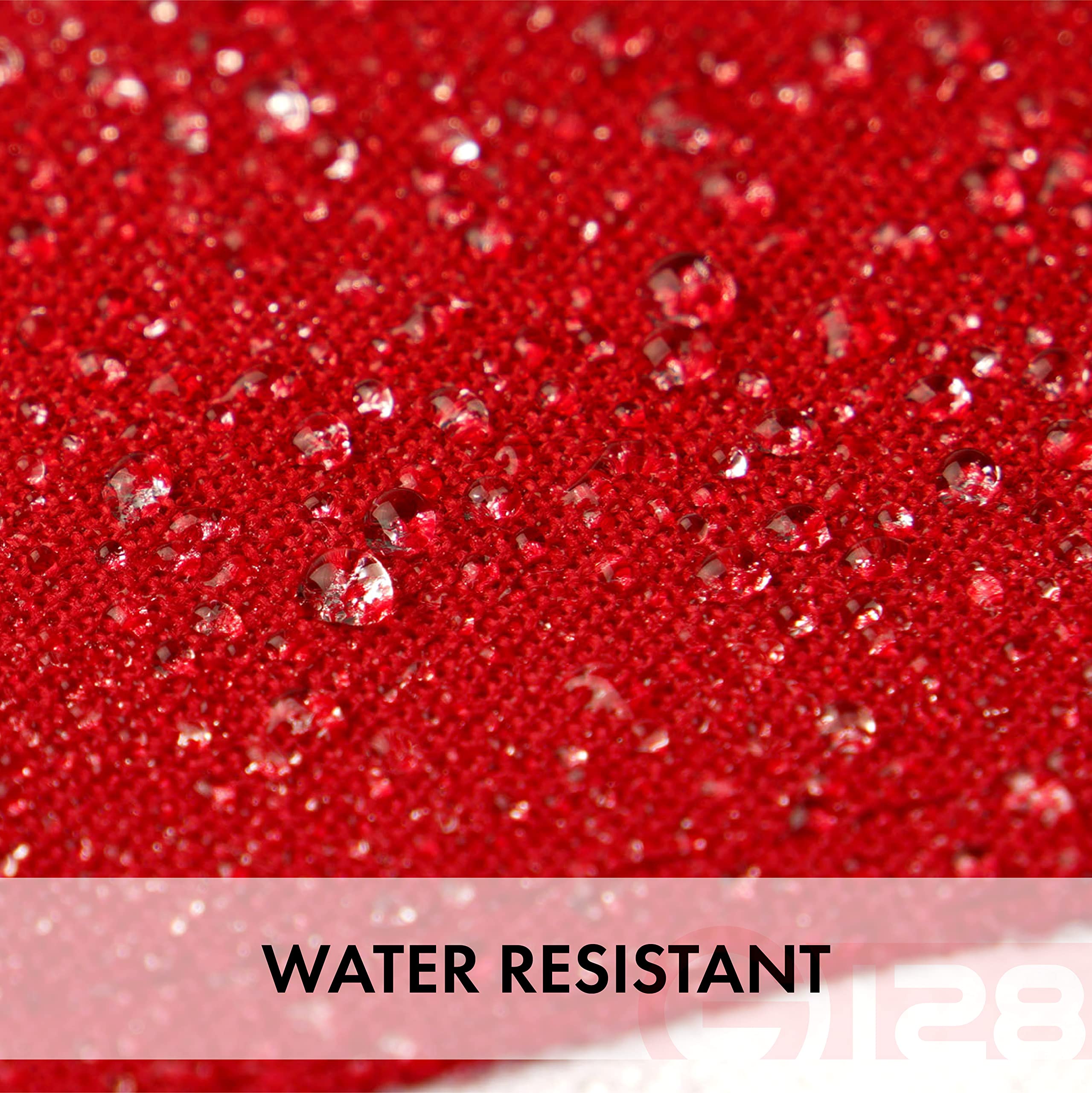 G128 fabric texture close-up of 220 GSM spun polyester for strong, resilient material