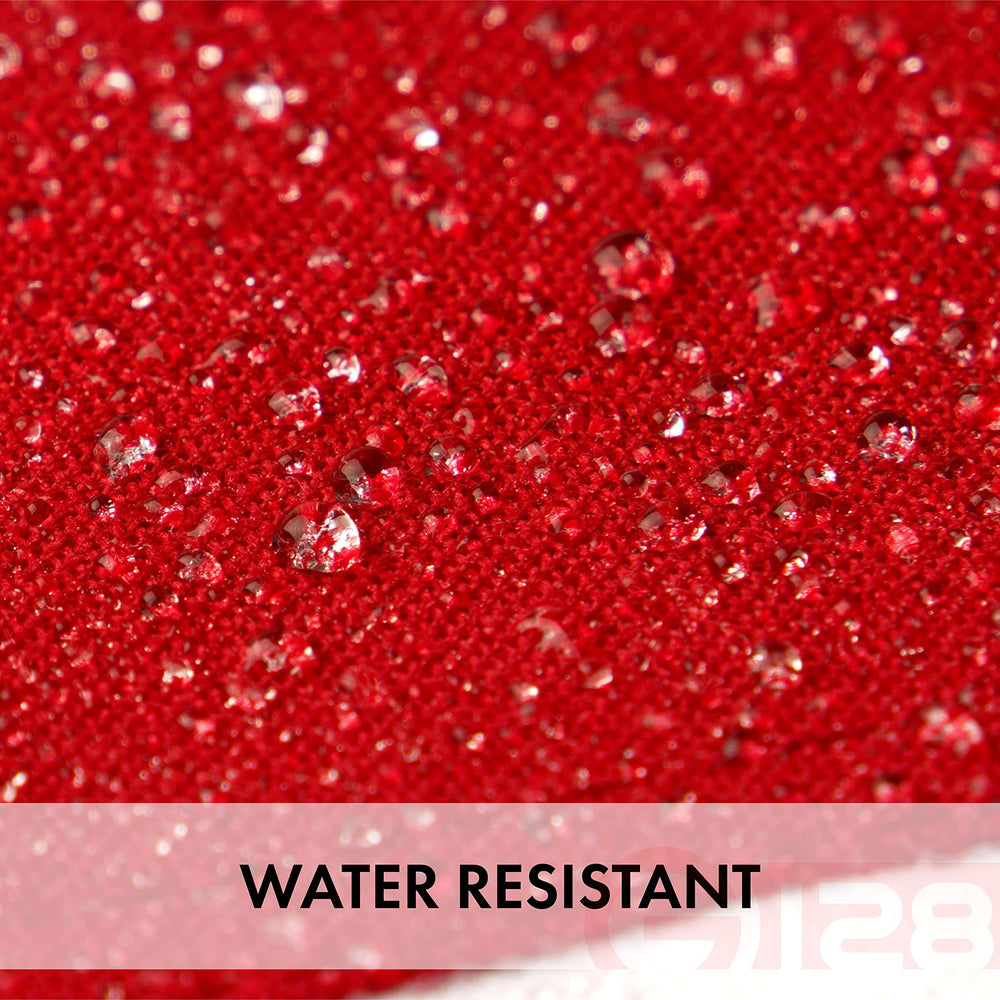 G128 fabric texture close-up of 220 GSM spun polyester for strong, resilient material
