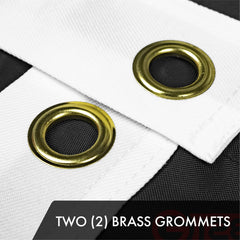 G128 close-up of embroidered stars and stripe showing detailed stitching and durability