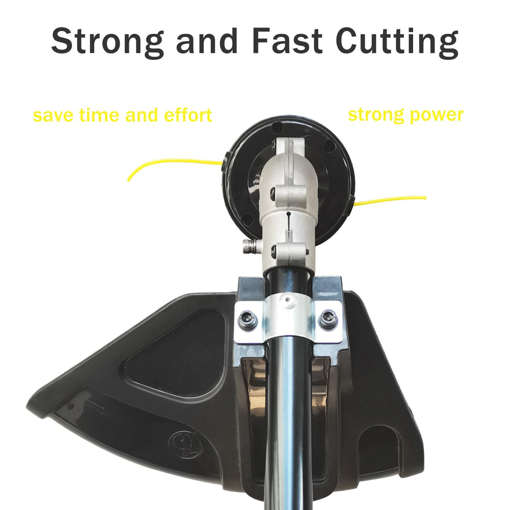 Gabasinover cutting head detail showing secure line retention and reliability