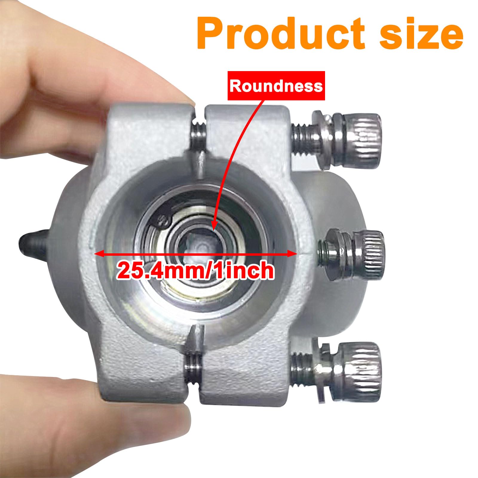 Gabasinover gearbox mounted on trimmer shaft demonstrating easy installation
