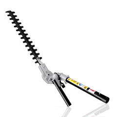 Gabasinover front view of hedge trimmer attachment showing durable housing and coupling benefit