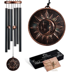 Gabzart front view wind chime showing vintage design and calming tones