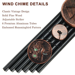 Gabzart full-length chime hung on porch creating calming outdoor ambiance