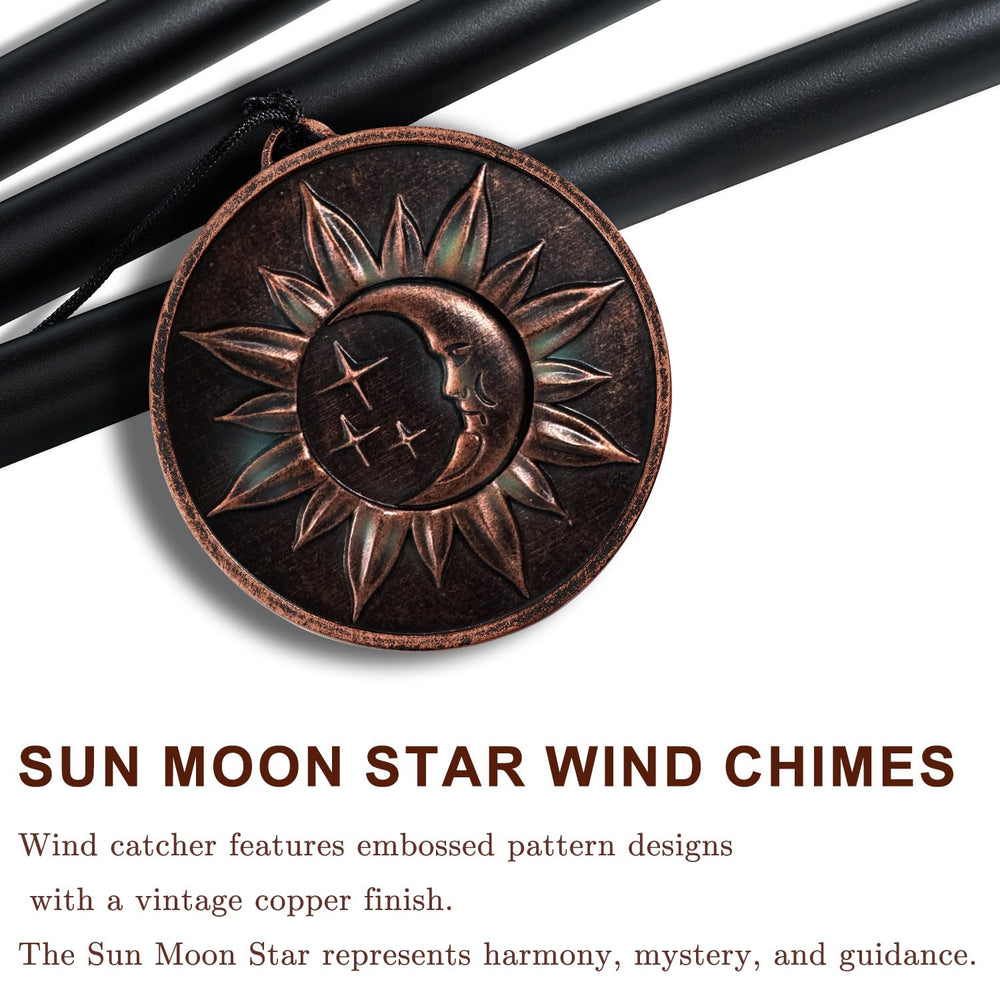 Gabzart wind chime held in hand to show 34-inch scale and placement benefit