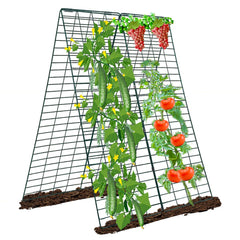GADENGPLUS front view A-frame trellis showing sturdy support and space-saving benefit
