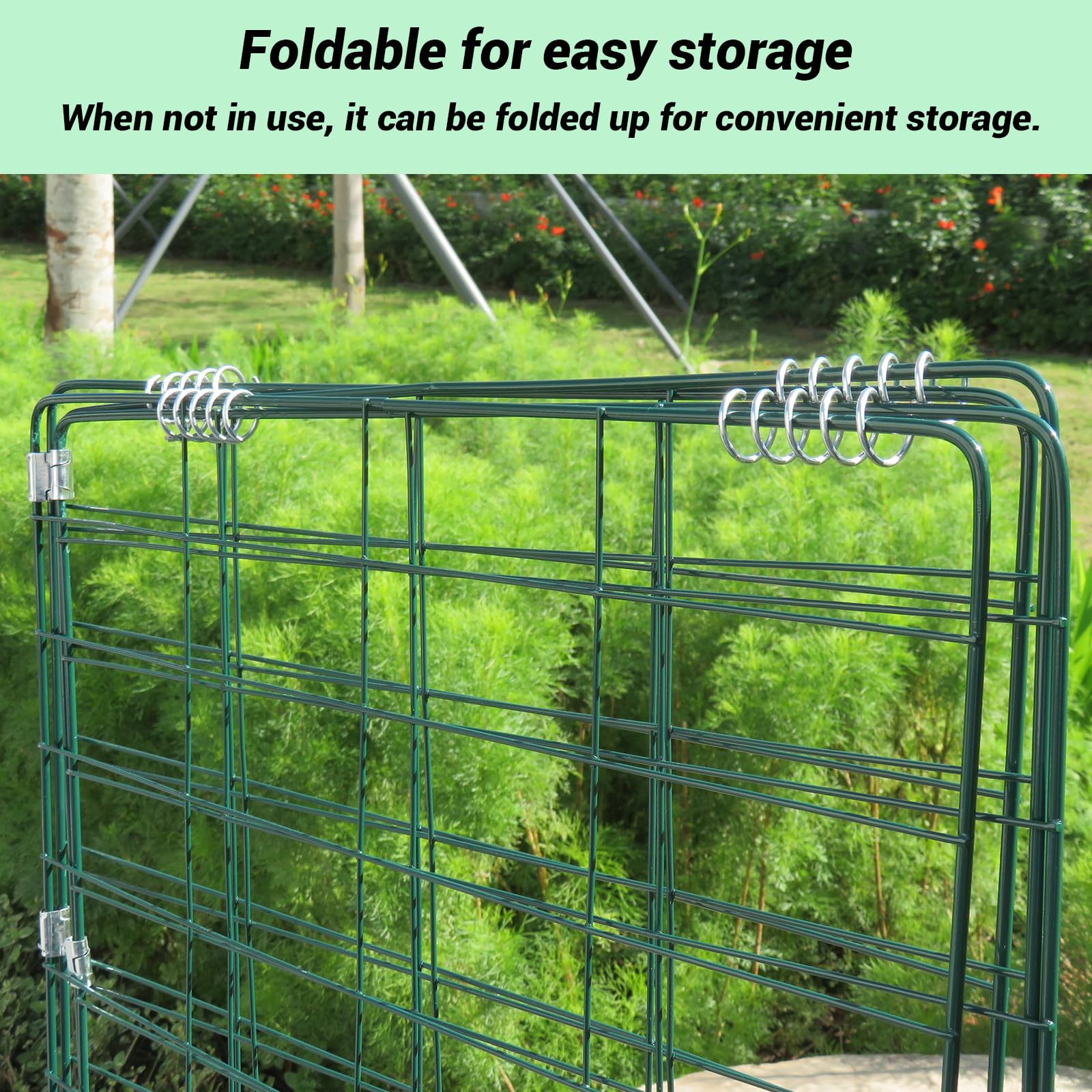 GADENGPLUS leg anchored in soil showing stable installation and plant protection
