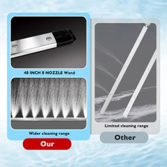 GADFISH wand in use on radiator clearing debris for improved airflow