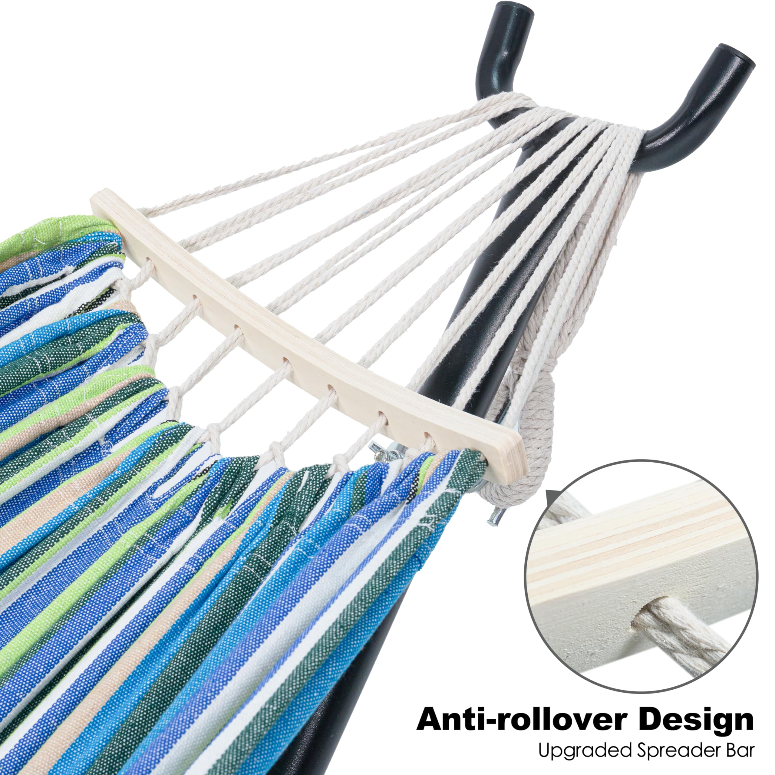 gafete hammock close-up of colorful fabric pattern highlighting soft breathable weave