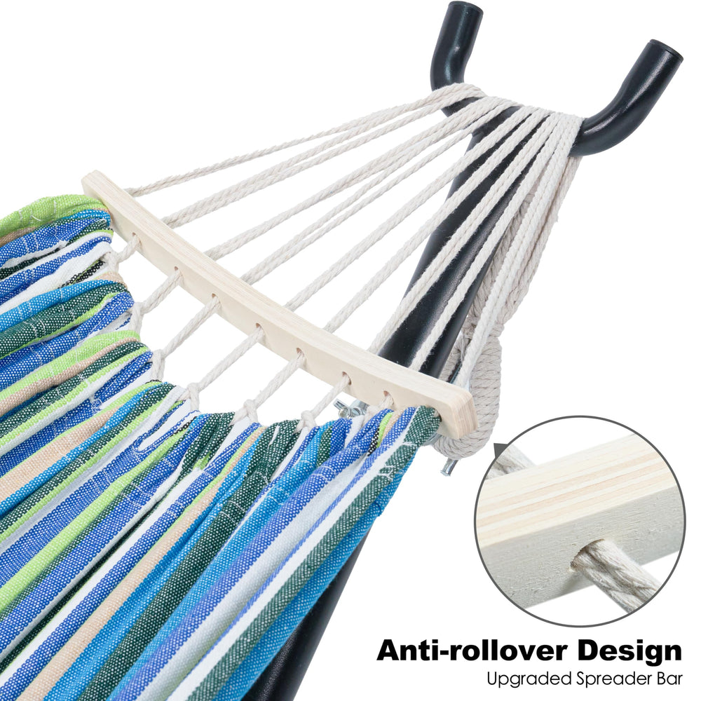 gafete hammock close-up of colorful fabric pattern highlighting soft breathable weave