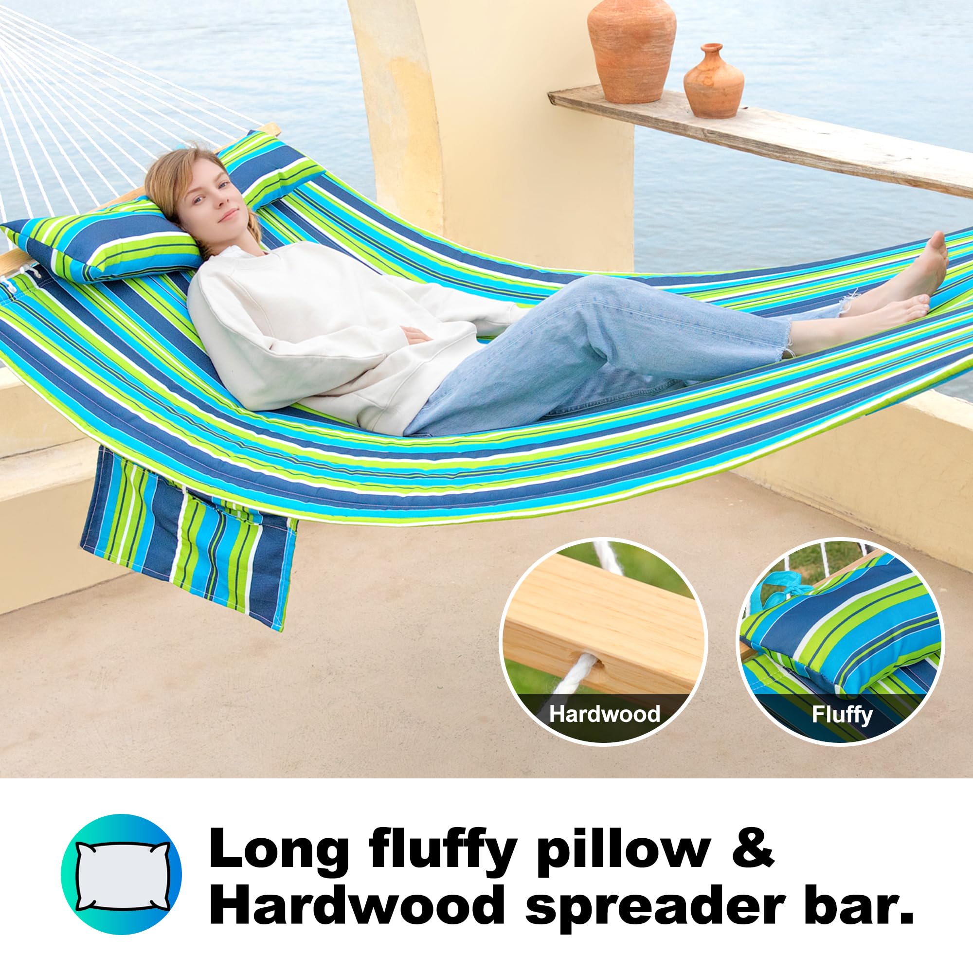gafete hammock in use with two people enjoying stable shared comfort
