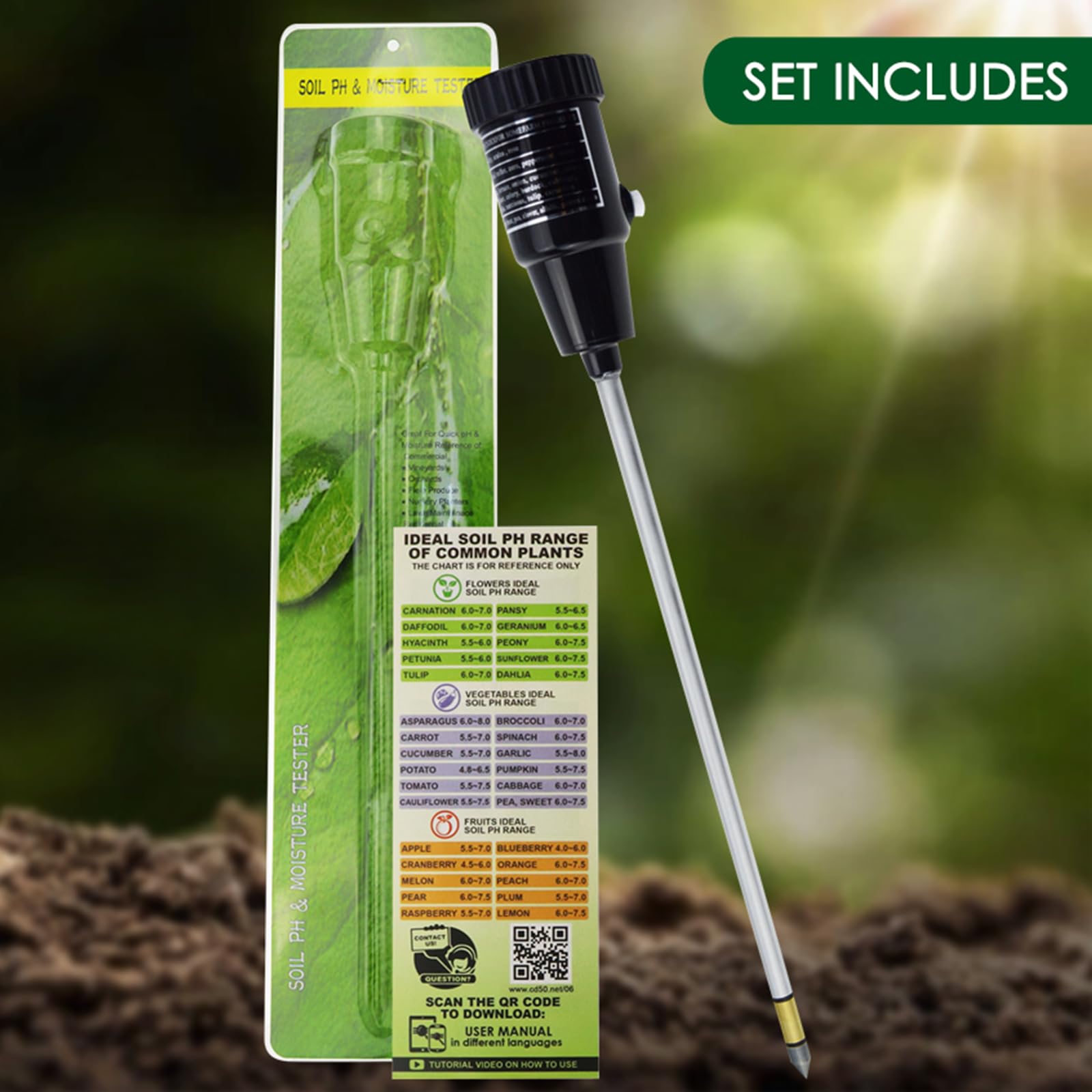 Gain Express dial and scale detail demonstrating clear readable pH and moisture indications for quick assessment
