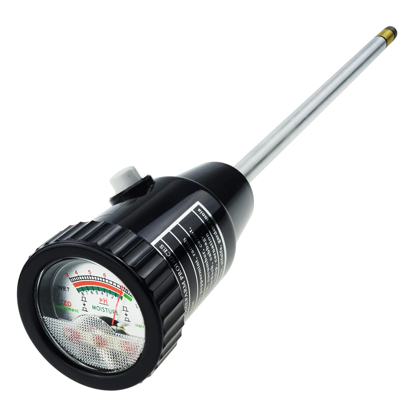 Gain Express probe inserted in a pot illustrating accurate pH and moisture checks for container plants