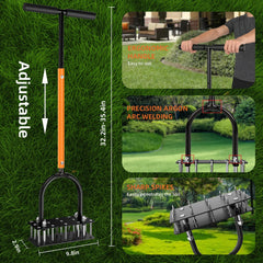 GAINO close-up of sharp 2.76-inch spikes illustrating deep soil penetration benefits