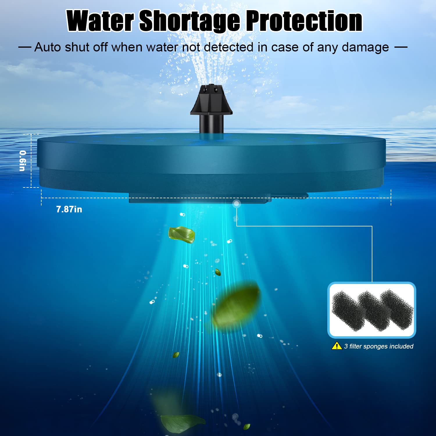 GAIZERL colorful LED night display over water, enhances garden atmosphere