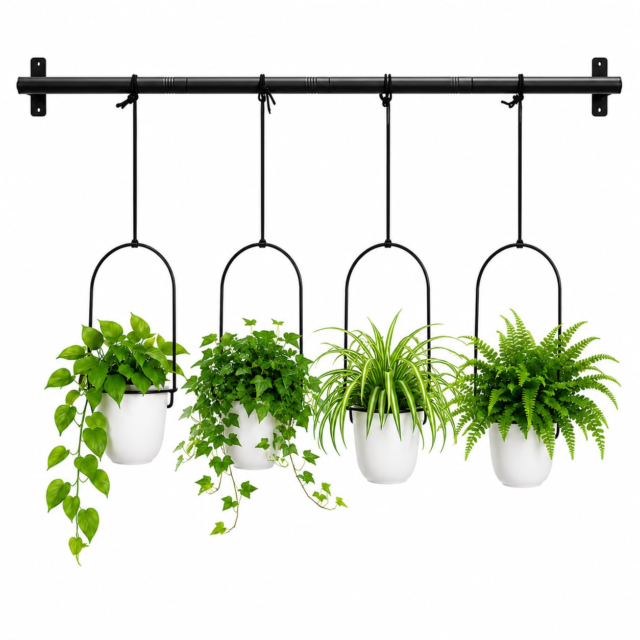 gajavo front view hanging window planter showing neat vertical herb display and space-saving benefit