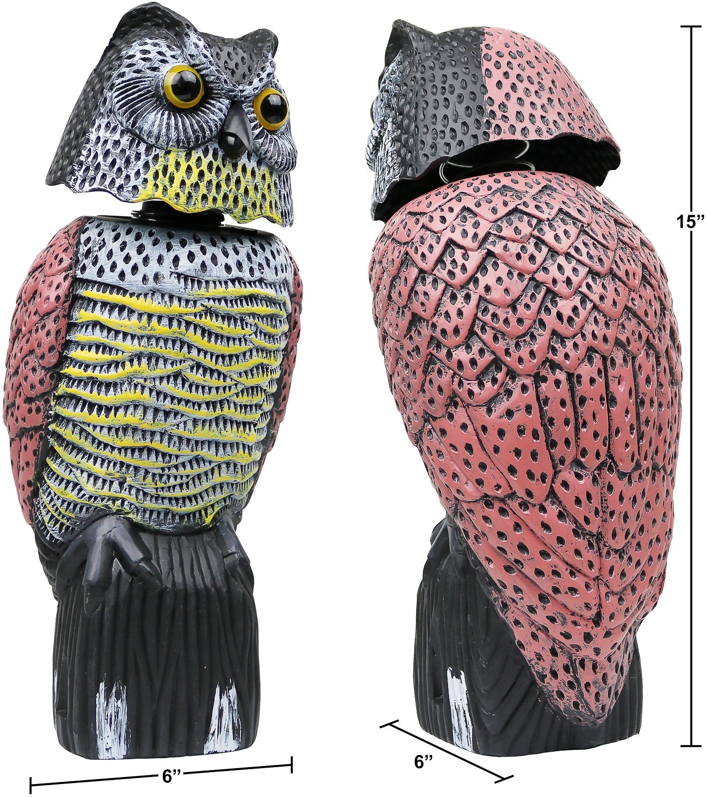 Galashield owl hollow base open to show sand-fill option for improved stability