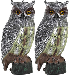 Galashield front view of owl pair showing realistic texture and bird deterrence