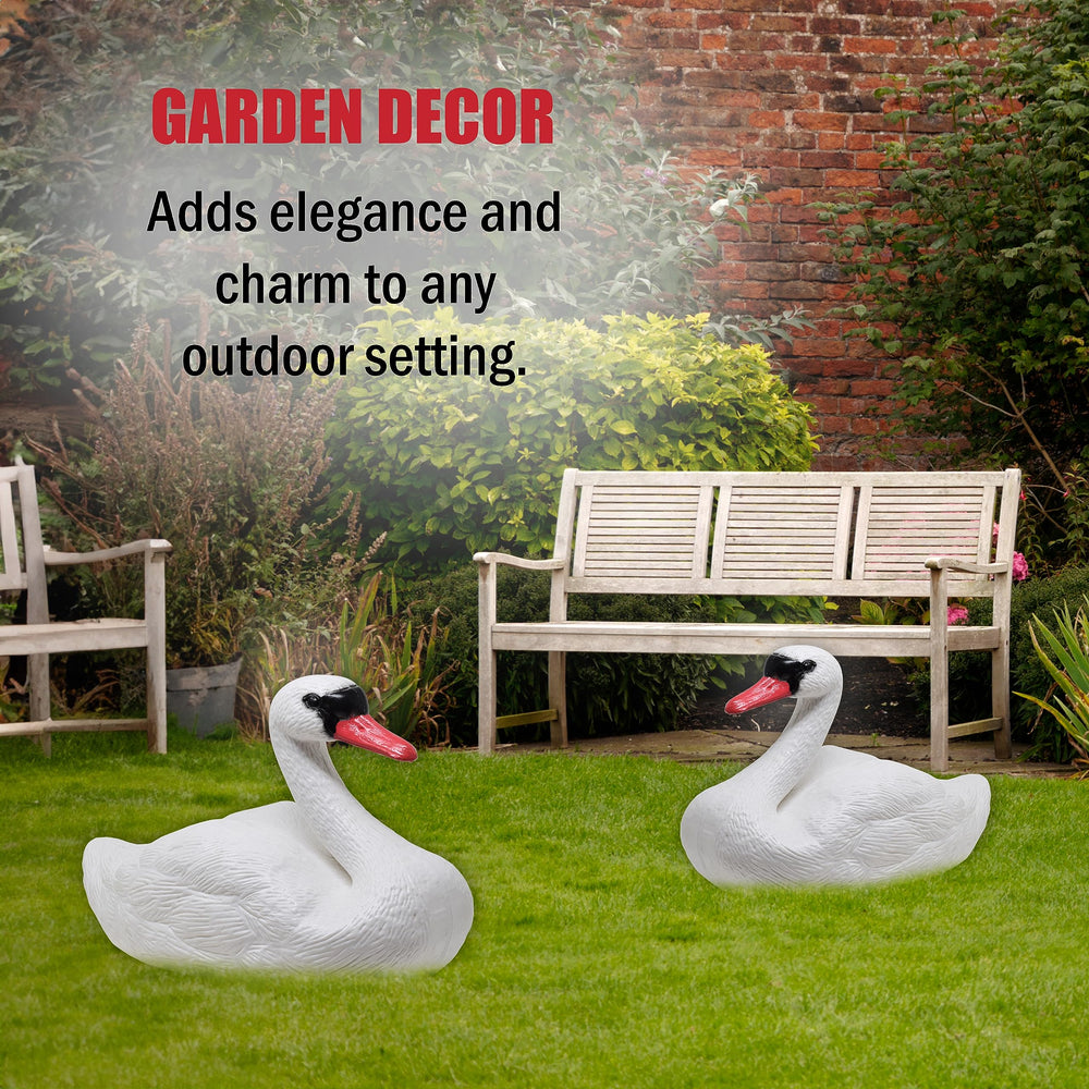 Galashield swan decoy close-up of feather texture for realistic outdoor presence