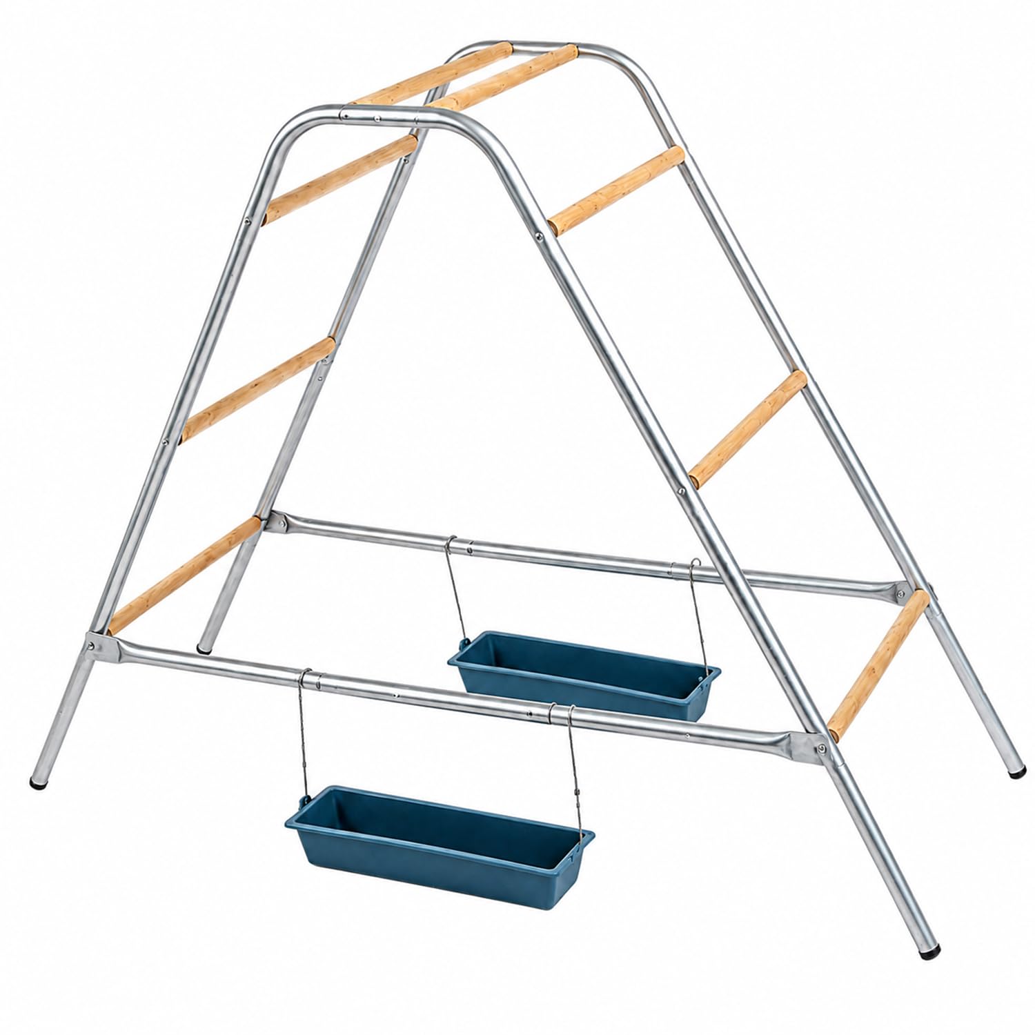 Galaxivortexz front view shows freestanding roost and ladder for organized perching