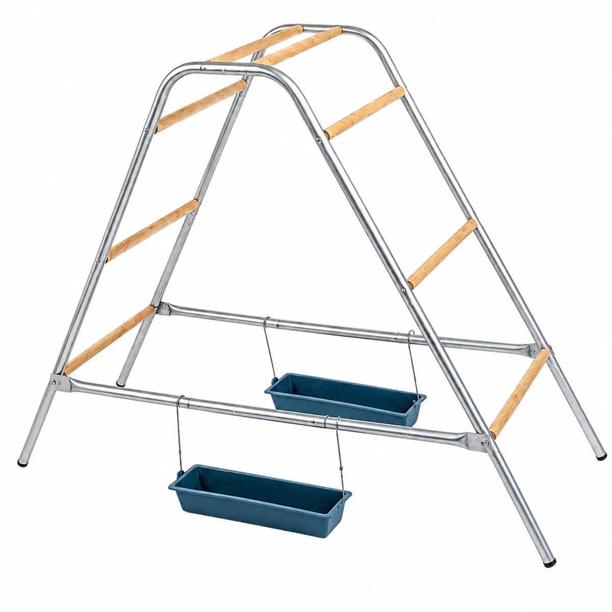 Galaxivortexz front view shows freestanding roost and ladder for organized perching
