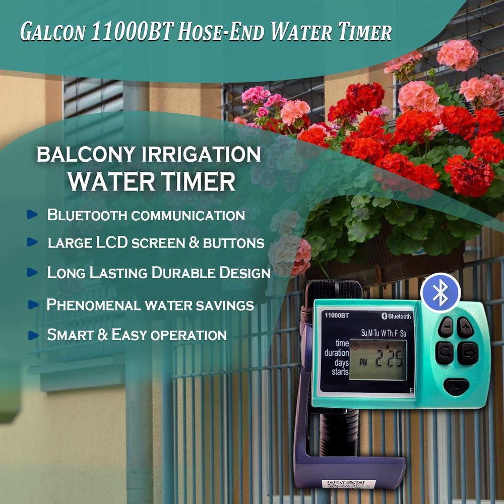 Galcon 11000 close-up of internal filter and valve preventing clogs and leaks