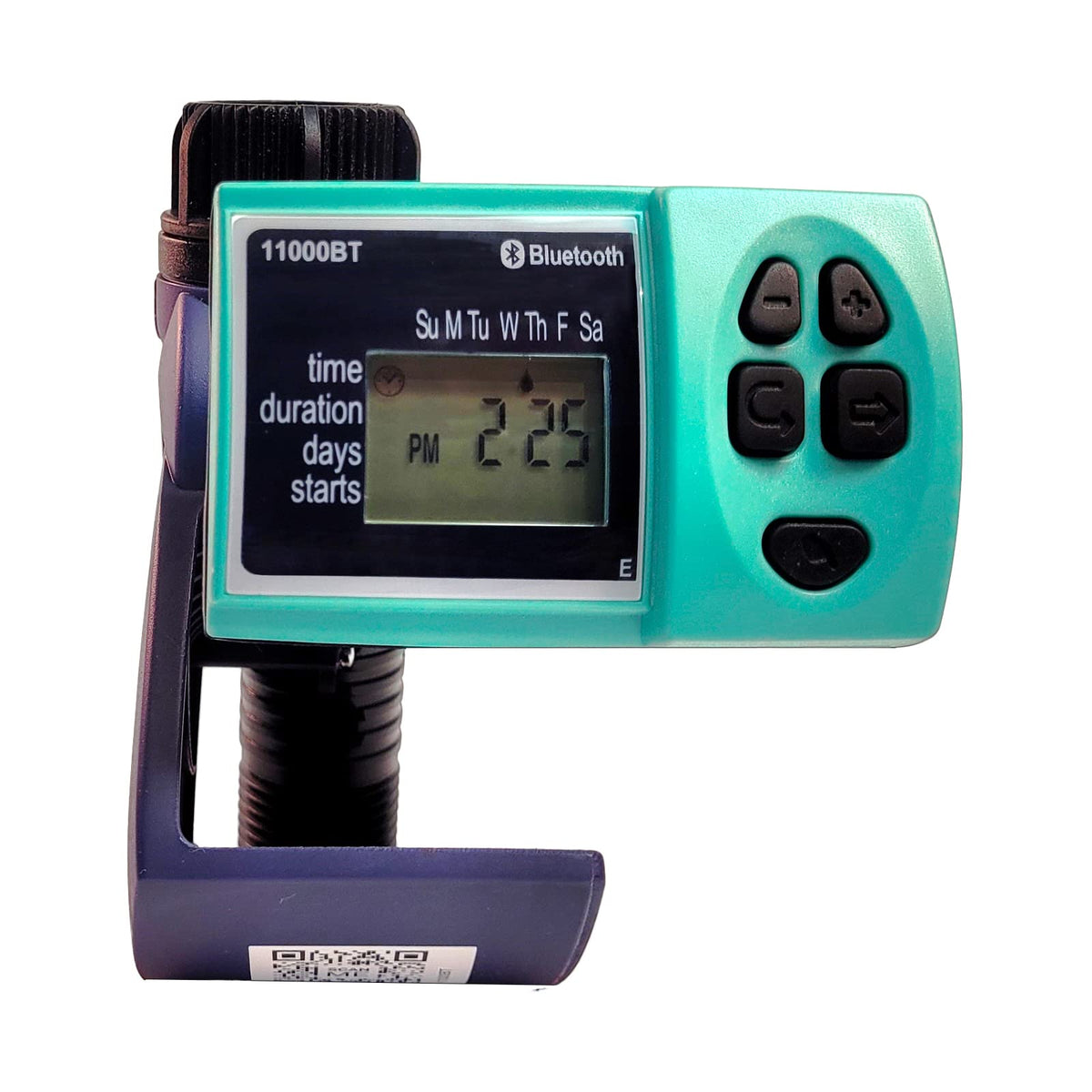 Galcon 11000 front panel showing flip cover and protected controls benefits weather protection
