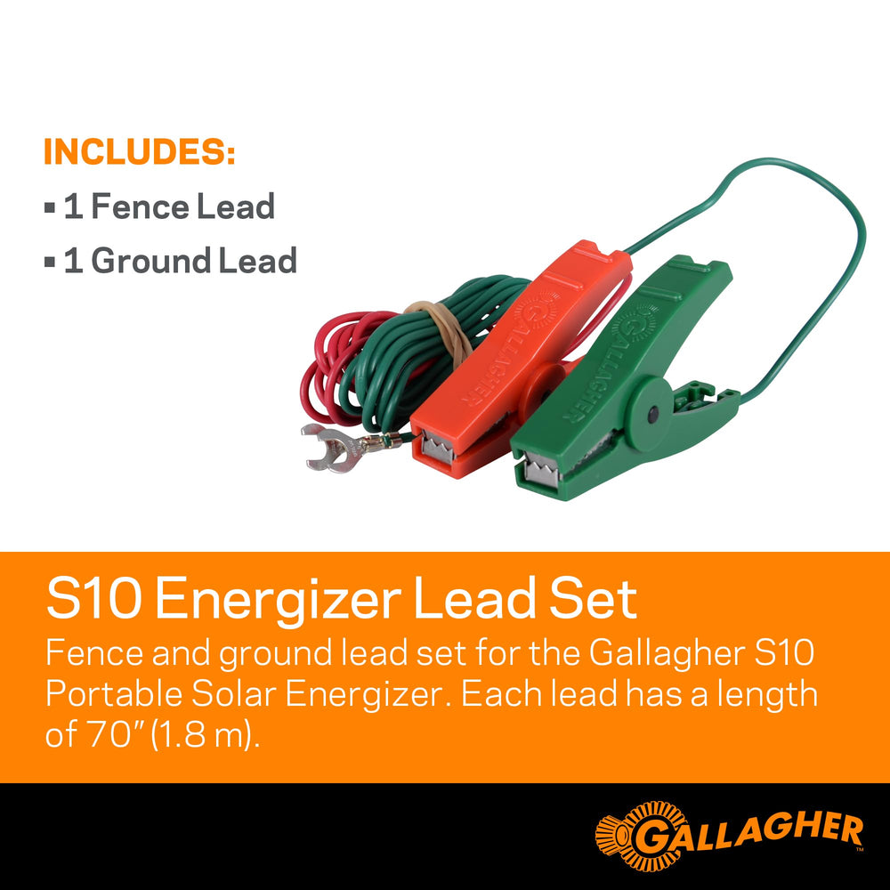 Gallagher red and green alligator clip close-up showing strong jaws and insulation