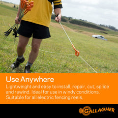 Gallagher installed electric fence across paddock showing secure perimeter and livestock safety