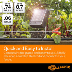 Gallagher S6 terminals and label detail showing connection points and model information