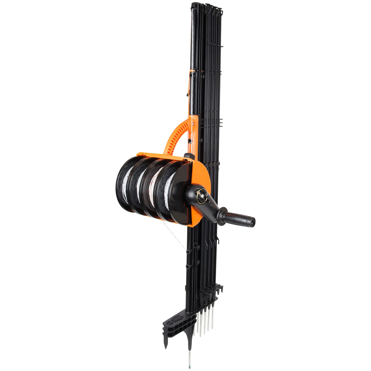 Gallagher Smart Fence 2 front view showing compact portable unit and reels for easy transport