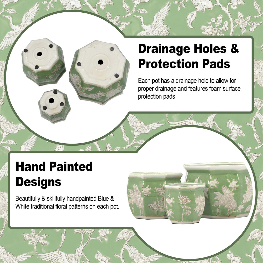 Galt International close-up of floral pattern showing fine glaze detail and decorative appeal
