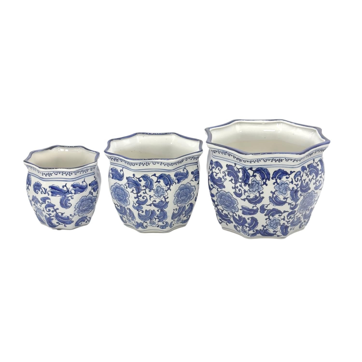 Galt International grouped trio styling on table creating coordinated decor