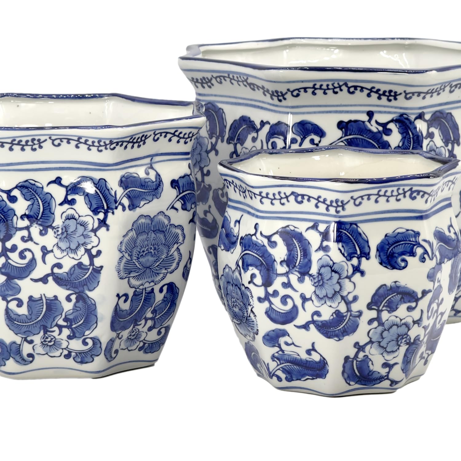 Galt International hand-painted floral detail emphasizing artisanal finish
