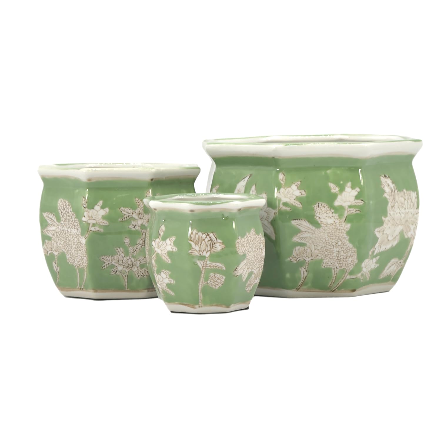 Galt International pots arranged on a windowsill demonstrating natural light enhancement