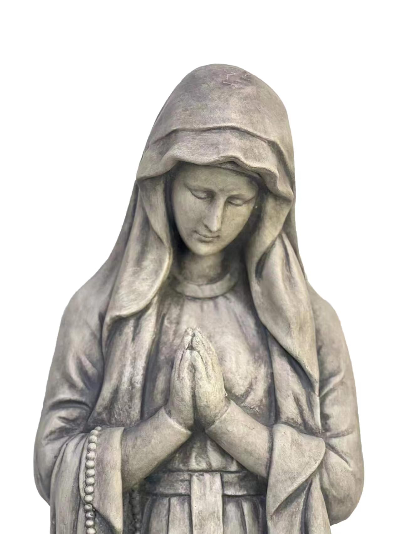 Galt International statue placed in garden offering peaceful devotional focal point