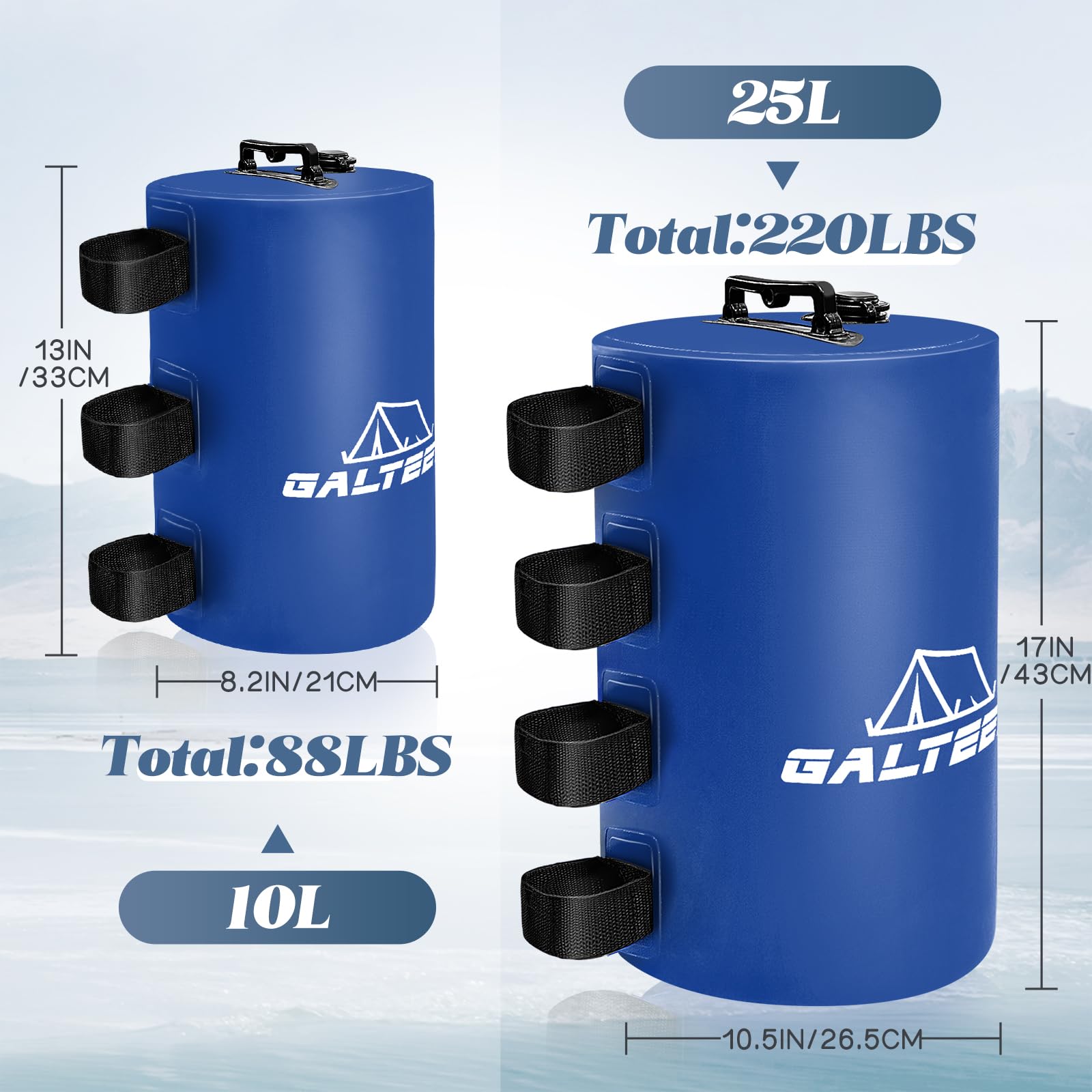 GALTEED close-up of 500D PVC texture demonstrating durable, puncture-resistant material