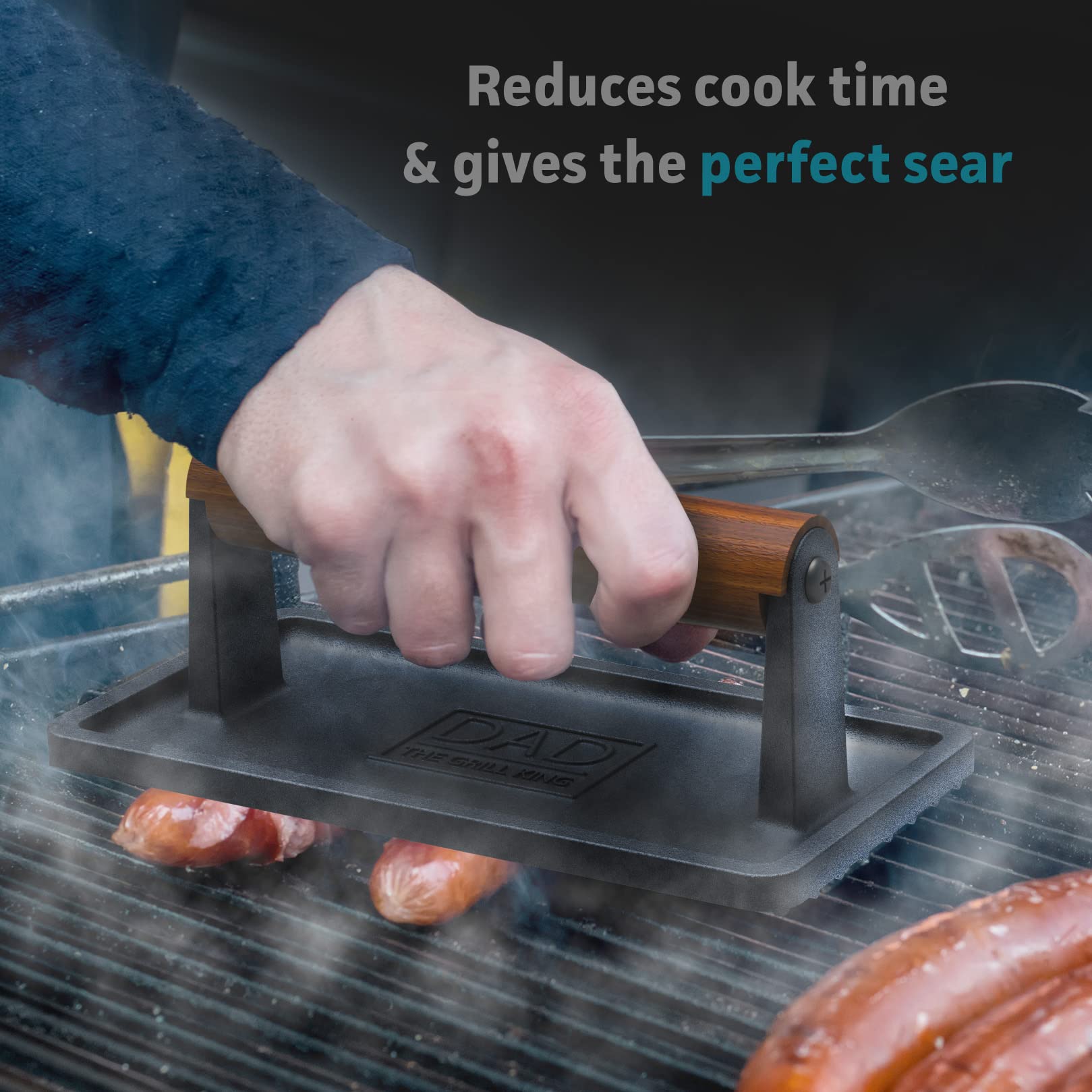 GALVANOX ergonomic wood handle detail for comfortable secure grip