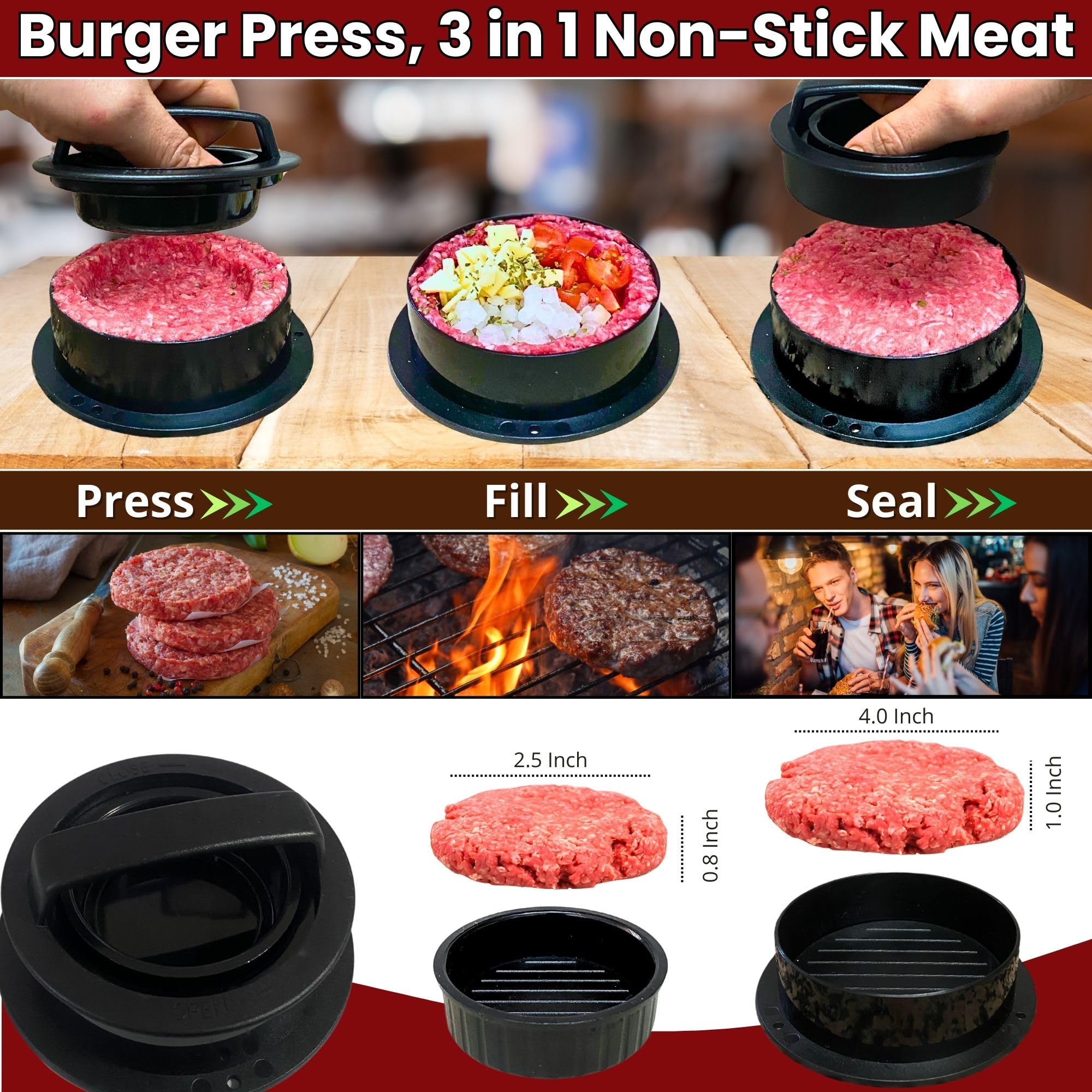 gamalou tools in use on a Blackstone griddle for consistent searing