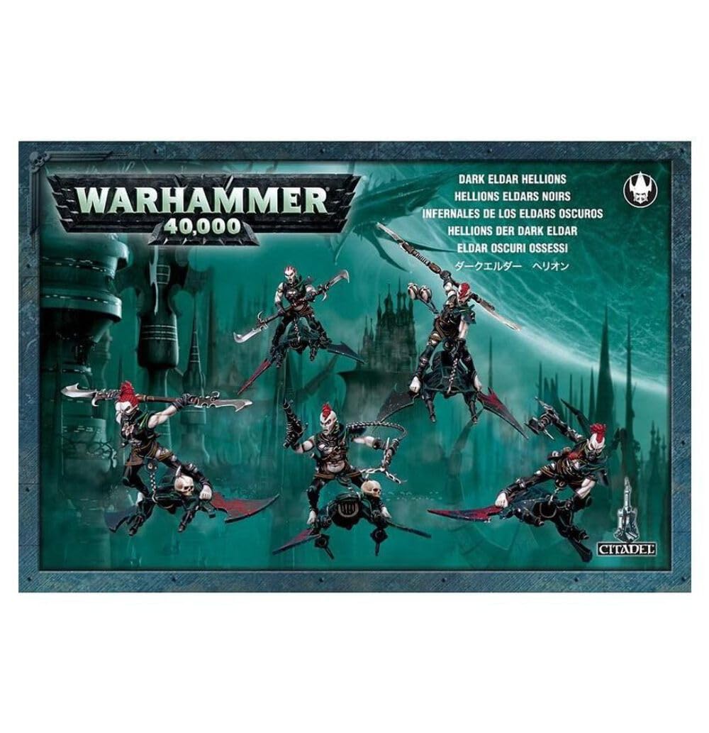 Games Workshop Dark Eldar Hellions front packaging showing new boxed set for collectors benefit
