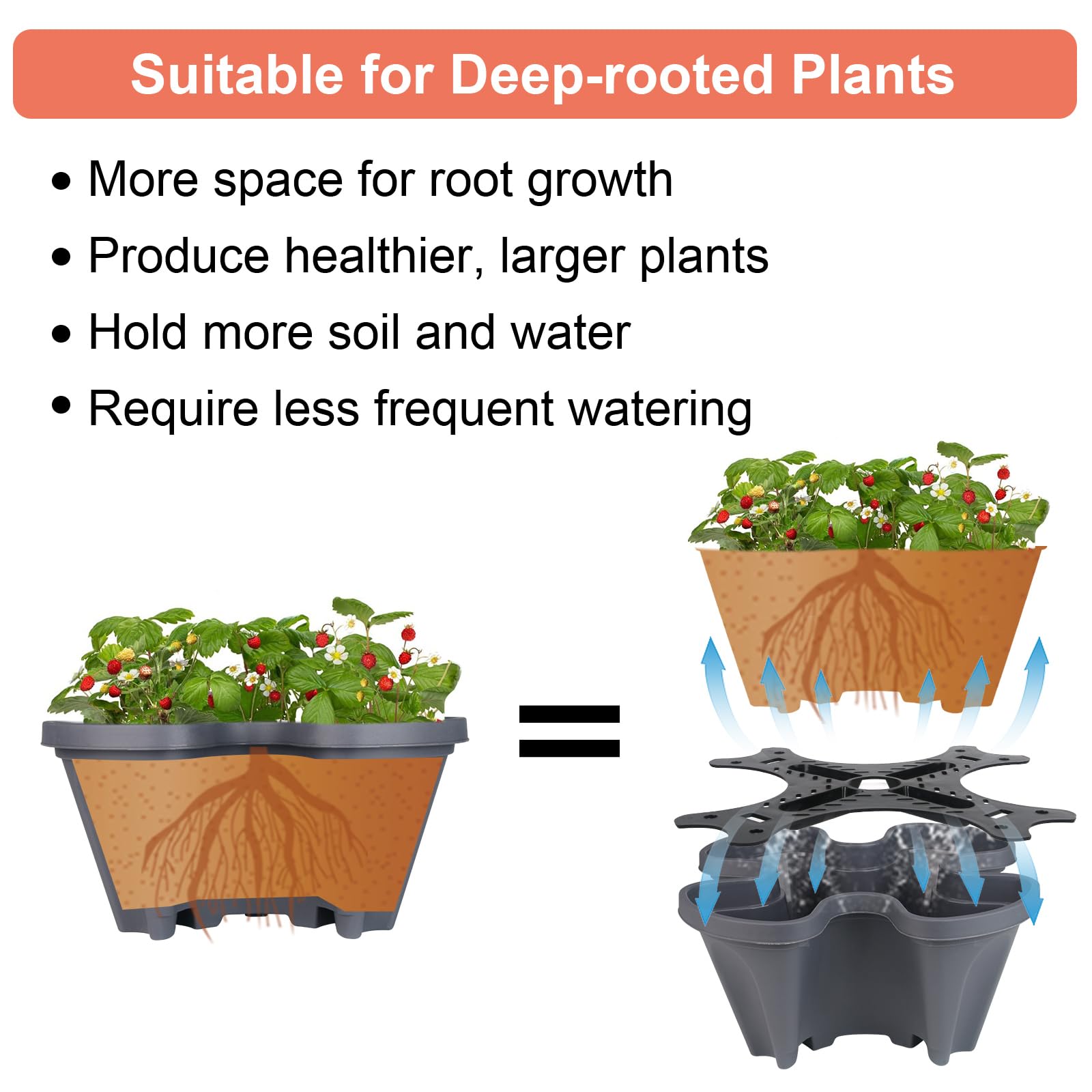 GameXcel close-up of patented soil board highlighting airflow and root protection